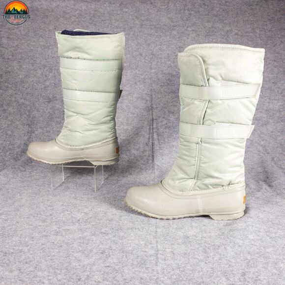 Sorel Denver Sub Zero Snow Boots Mint Green Waterproof Wool Puffer Women Size 6 - Picture 4 of 10